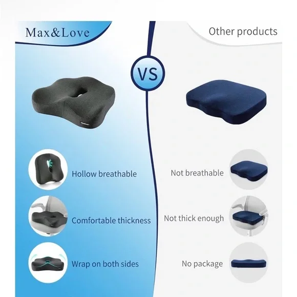 Max & Love Gray Seat Cushion NEW - Picture 6 of 7